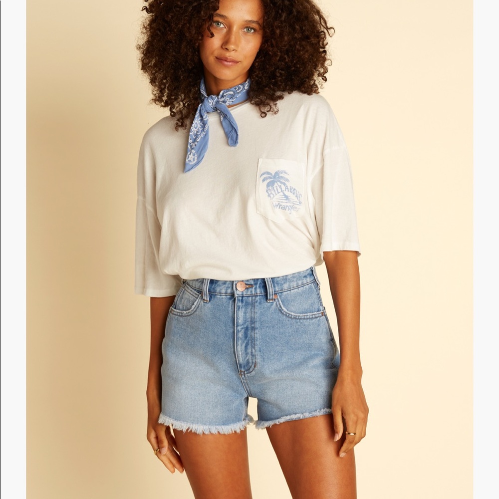 Billabong x Wrangler High Wasted Shorts